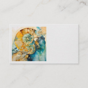 Ammonite Gem Fossil Business Card Visitenkarte