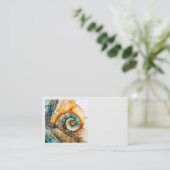 Ammonite Gem Fossil Business Card Visitenkarte (Stehend Vorderseite)