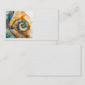 Ammonite Gem Fossil Business Card Visitenkarte (Vorne/Hinten)