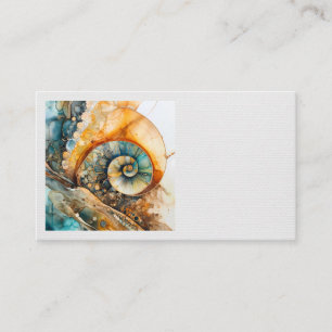 Ammonite Gem Fossil Business Card Visitenkarte