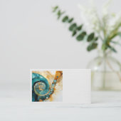 Ammonite Gem Fossil Business Card Visitenkarte (Stehend Vorderseite)