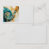 Ammonite Gem Fossil Business Card Visitenkarte (Vorne/Hinten)