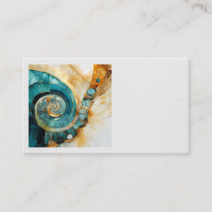 Ammonite Gem Fossil Business Card Visitenkarte