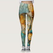 Ammonite Gem Fossil Leggings (Vorderseite)