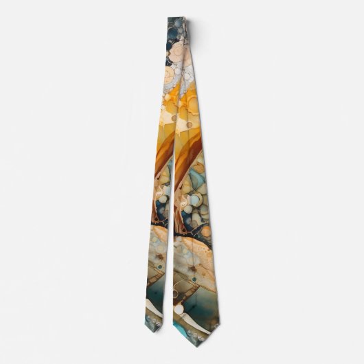 Ammonite Gem Fossil Neck Tie Krawatte (Rückseite)
