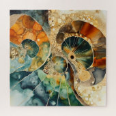 Ammonite Gem Fossil Puzzle (Horizontal)