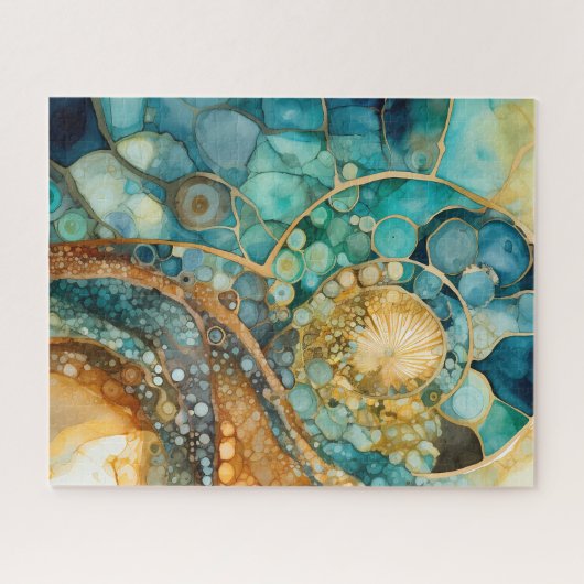 Ammonite Gem Fossil Puzzle (Horizontal)