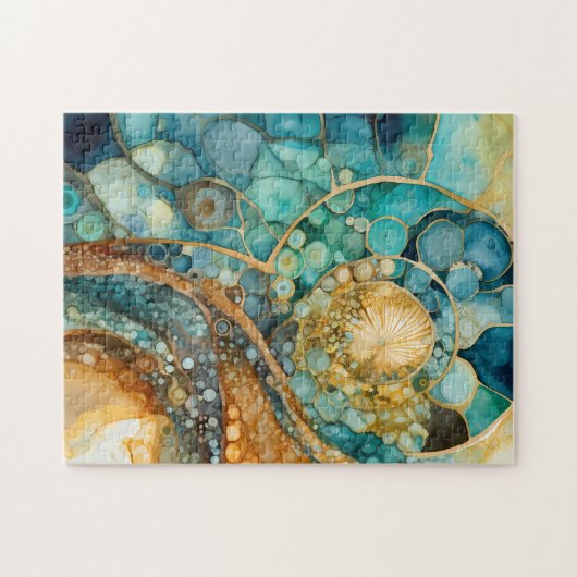 Ammonite Gem Fossil Puzzle (Horizontal)