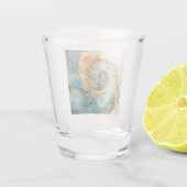 Ammonite Gem Fossil Shot Glass Schnapsglas (Rückseite)