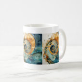 Ammonite Gem Fossil Tasse (VorderseiteRechts)