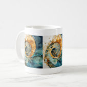 Ammonite Gem Fossil Tasse (Vorderseite Links)