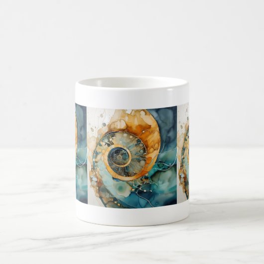 Ammonite Gem Fossil Tasse (Mittel)