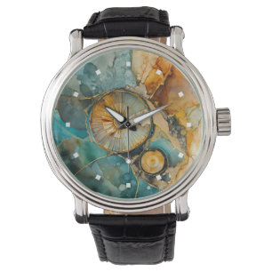 Ammonite Gem Fossil Watch Armbanduhr
