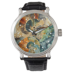Ammonite Gem Fossil Watch Armbanduhr