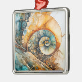 Ammonite Gem Fossil Weihnachtsschmuck (Links)