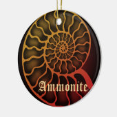 Ammonite Keramik Ornament (Links)