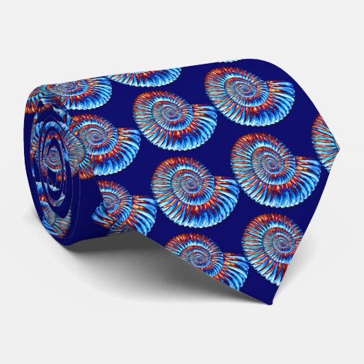 Ammonitfossil Krawatte (Gerollt)