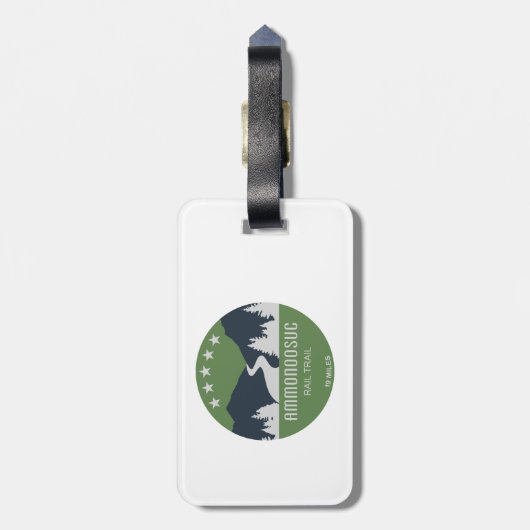 Ammonoosuc Rail Trail New Hampshire Gepäckanhänger (Rückseite vertikal)