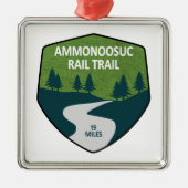Ammonoosuc Rail Trail New Hampshire Ornament Aus Metall (Vorne)