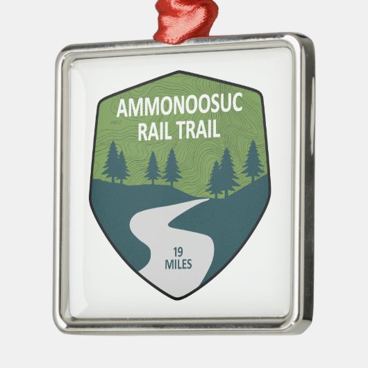 Ammonoosuc Rail Trail New Hampshire Ornament Aus Metall (Links)