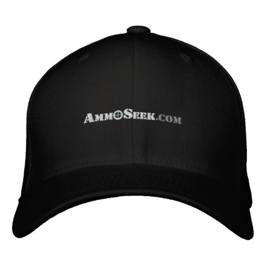 AmmoSeek-Logo-Hut Bestickte Kappe (Vorderseite)