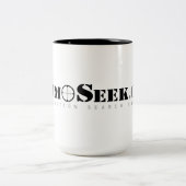 AmmoSeek Logo-nur Kaffee-Tasse Zweifarbige Tasse (Mittel)