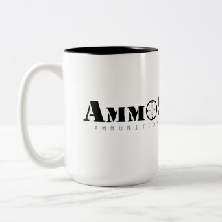 AmmoSeek Logo-nur Kaffee-Tasse Zweifarbige Tasse
