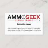 AmmoSeek Werbekarte Treuekarte (Vorderseite)