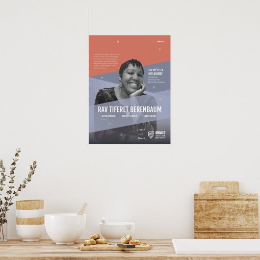 Ammud Botschafter Rav Tiferet Berenbaum Poster (Küche)