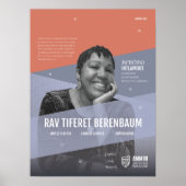 Ammud Botschafter Rav Tiferet Berenbaum Poster (Vorne)