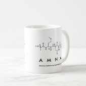 Amna Peptidname Tasse (VorderseiteRechts)