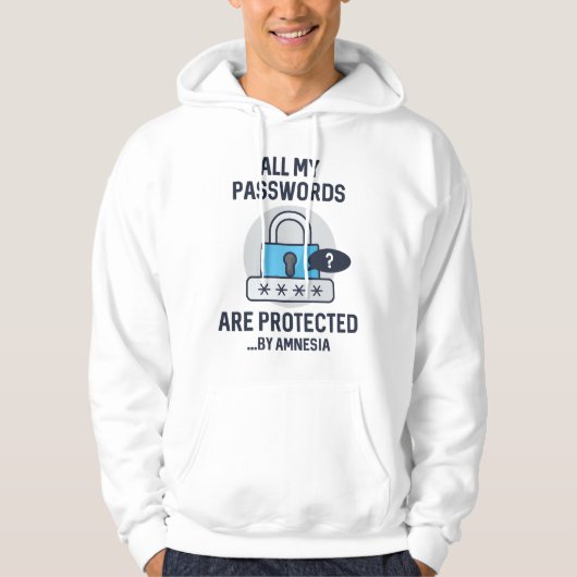 Amnesia Passwords Hoodie (Vorderseite)