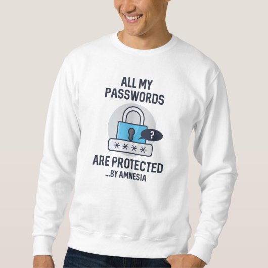 Amnesia Passwords Sweatshirt (Vorderseite)