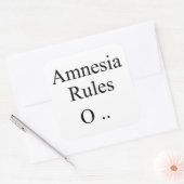 Amnesie Quadratischer Aufkleber (Umschlag)