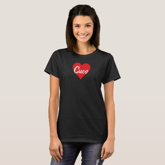Amo a Cuco Primer Nombre Yo Corazón T-Shirt (Vorne ganz)