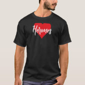 Amo A Hermes Primer Nombre Yo Corazón T-Shirt (Vorderseite)