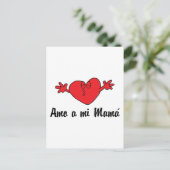 Amo a mi Mama Postkarte (Stehend Vorderseite)