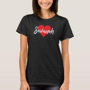 Amo A Savanah Primer Nombre Yo Corazón T-Shirt