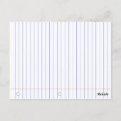 Amo bocetos de papel de cuaderno postkarte (Rückseite)