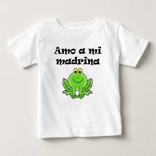 Amo ein MI Madrina Baby T-shirt (Vorderseite)
