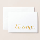 Amo-Goldfolie Folienkarte (Vorderseite mit Umschlag)