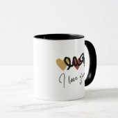 "Amo I Liebe You" Arab Uncle Coffee Tasse (VorderseiteRechts)