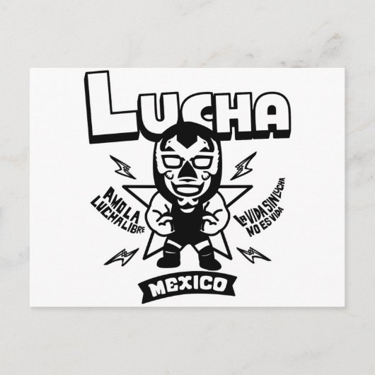 AMO LA LUCHA LIBRE#5 POSTKARTE (Vorderseite)