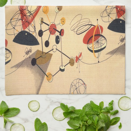 AMÖBE 4 MoJo Geschirrtuch SAND (Gefaltet)