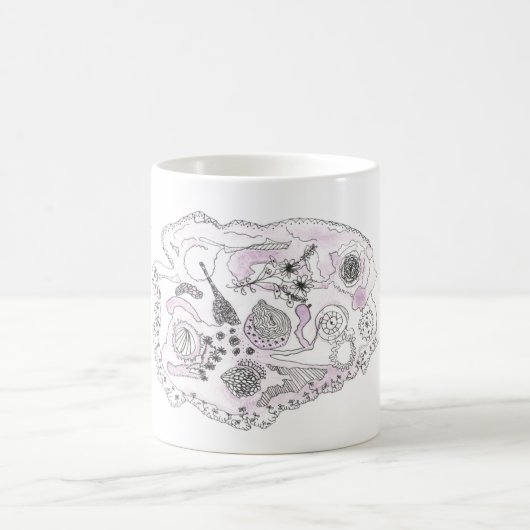 Amöben-Tasse Kaffeetasse (Mittel)