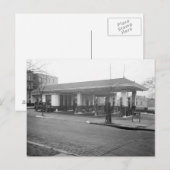 Amoco-Tankstelle, 1925 Postkarte (Vorne/Hinten)