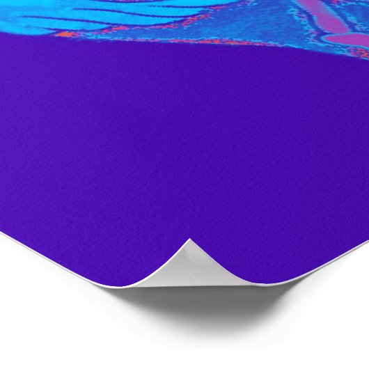 Amoeba Minx: Shockwave-Blues Poster (Ecke)