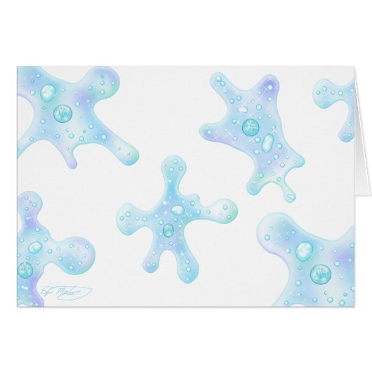 Amoebae-Mitteilungskarten (Amoebas) (Vorderseite (Horizontal))