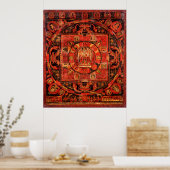 Amogapasha Mandala Thangka Poster (Küche)