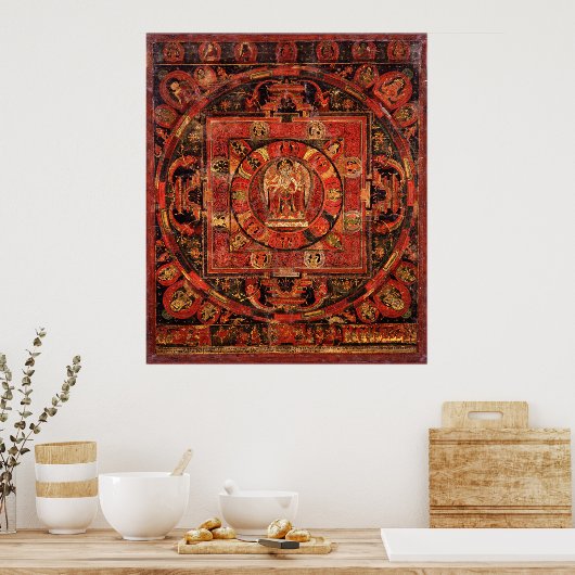 Amogapasha Mandala Thangka Poster (Küche)